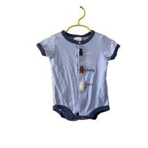 Carters boys 6-9 month Romper Outfit Blue Bears Summer